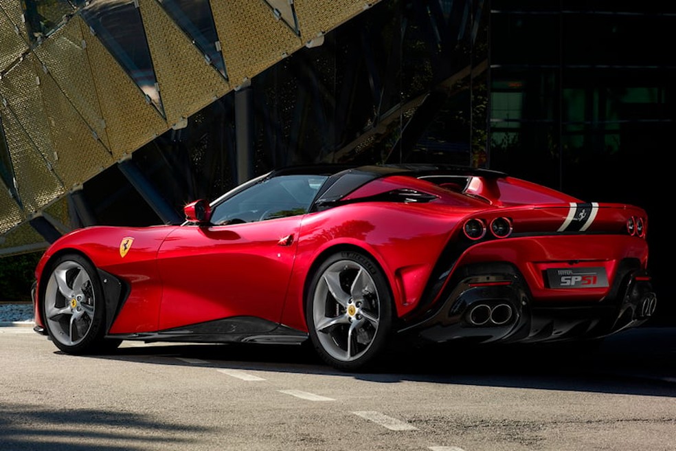 Ferrari SP51 tem traseira mais musculosa que a 812 GTS — Foto: Divulgação