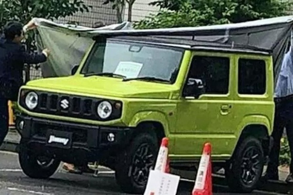Novo Suzuki Jimny vaza em flagra no Japão (Foto: Reprodução) — Foto: Auto Esporte