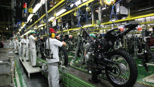 Produção de motos sobe 10,8% em março, diz Abraciclo