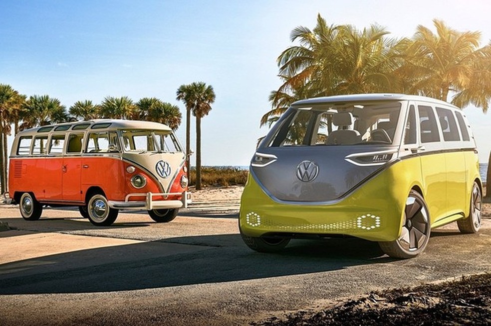 Volkswagen ID Buzz fará parte da linha de elétricos da Volkswagen (Foto: Divulgação) — Foto: Auto Esporte