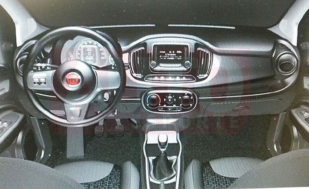 Imagens revelam interior do novo Uno Sporting (Foto: Auto News Brasil) — Foto: Auto Esporte