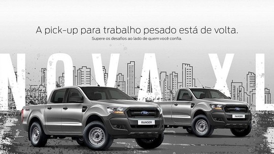 Ford Ranger XL retornará com opção de cabine simples