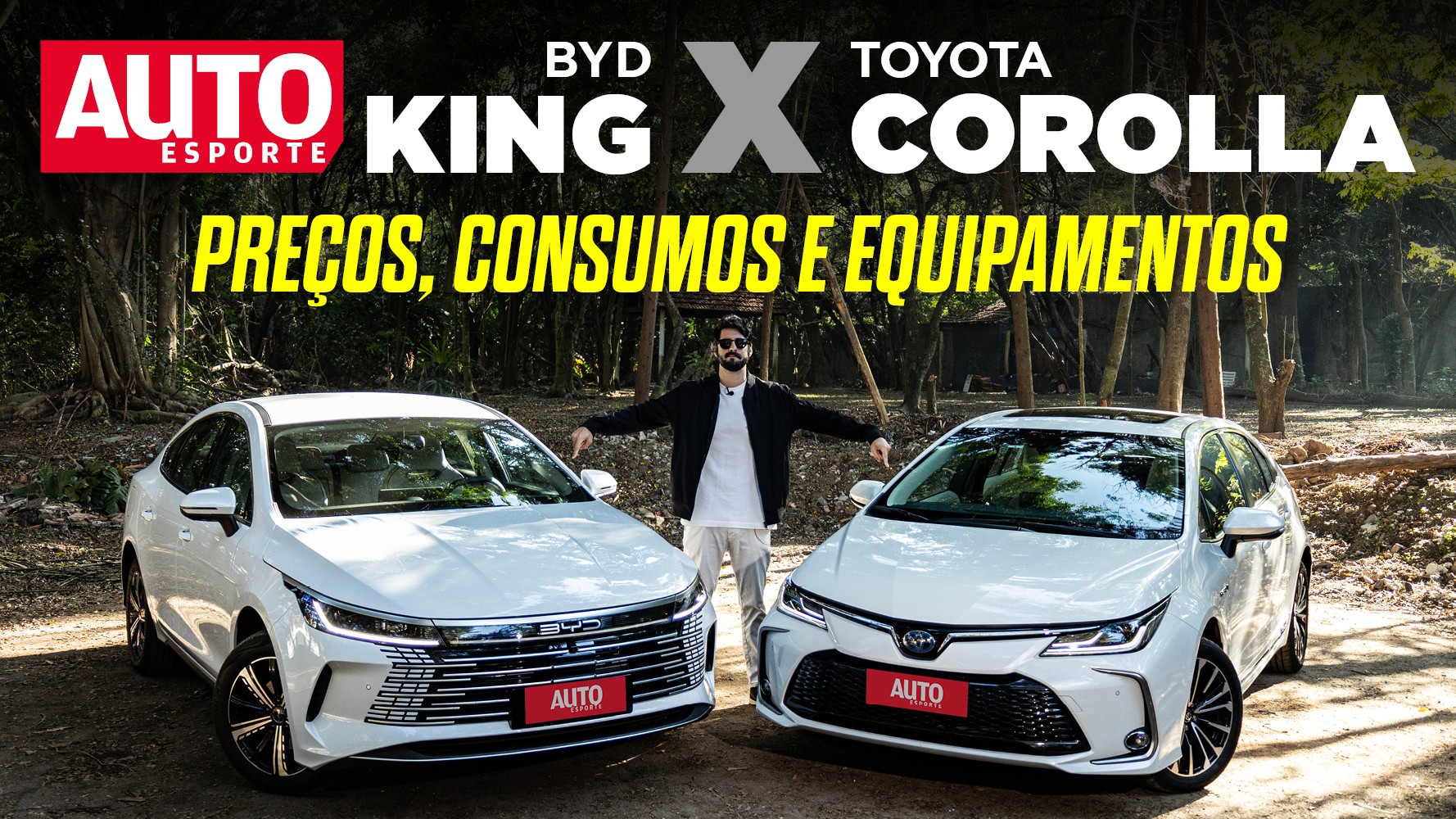 Vídeo: BYD King é melhor que Toyota Corolla? Comparamos os sedãs híbridos