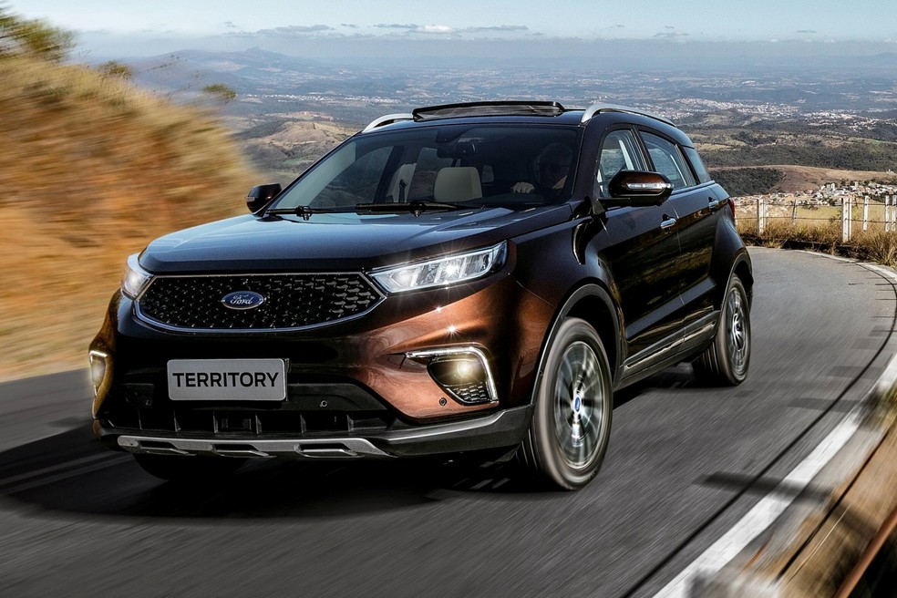 Ford Territory conta com transmissão automática CVT de oito marchas simuladas — Foto: Divulgação/Ford