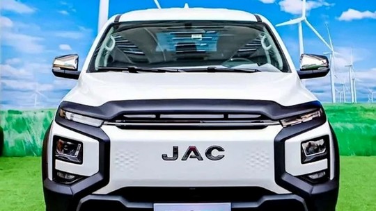 Jac revela caminhonete elétrica que virá ao Brasil junto da Hunter diesel