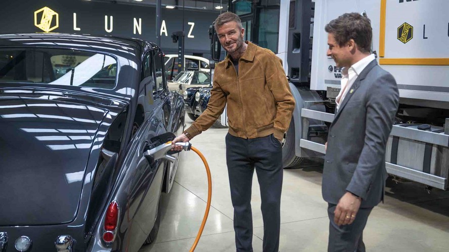 David Beckham Rolls Royce Bentley Elétrico Lunaz
