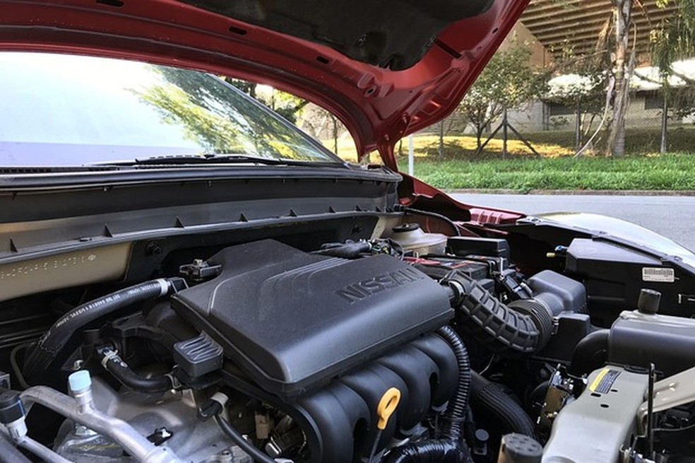 Motor 1.6 16V é o único disponível no Kicks (Foto: Diogo de Oliveira/Auto News Brasil) — Foto: Auto Esporte