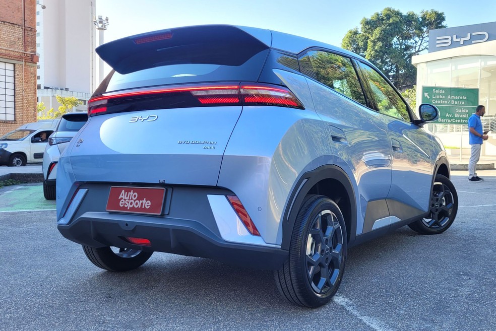 BYD Dolphin Mini tem 3,80 metros de comprimento &mdash; Foto: Lucas Cardoso/Autoesporte