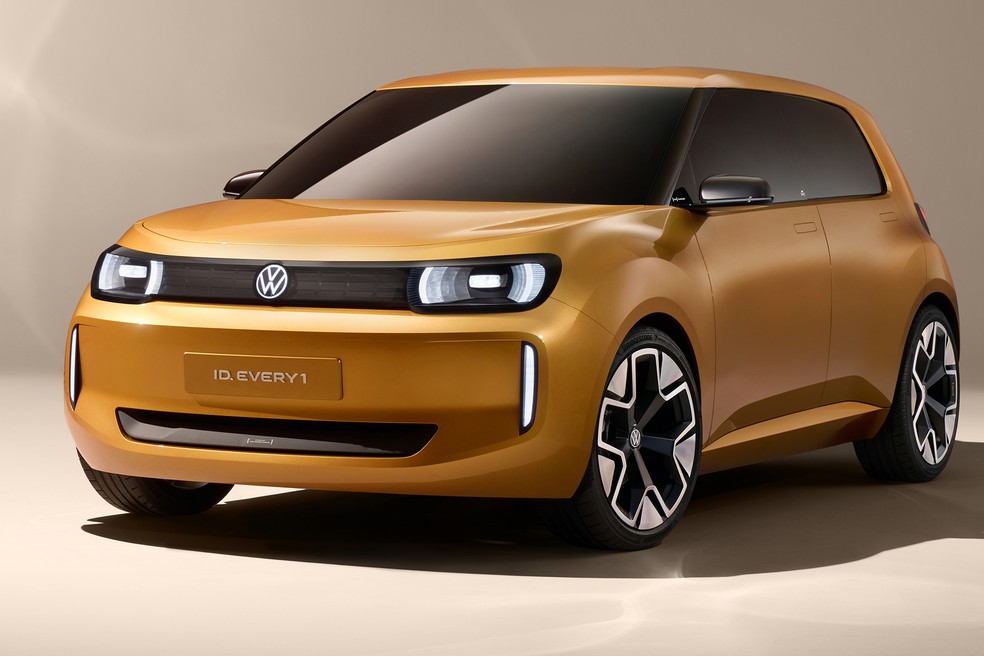 ID.Every1 Concept rompe com a primeira identididade visual da família de eléricos da VW — Foto: Divulgação/Volkswagen