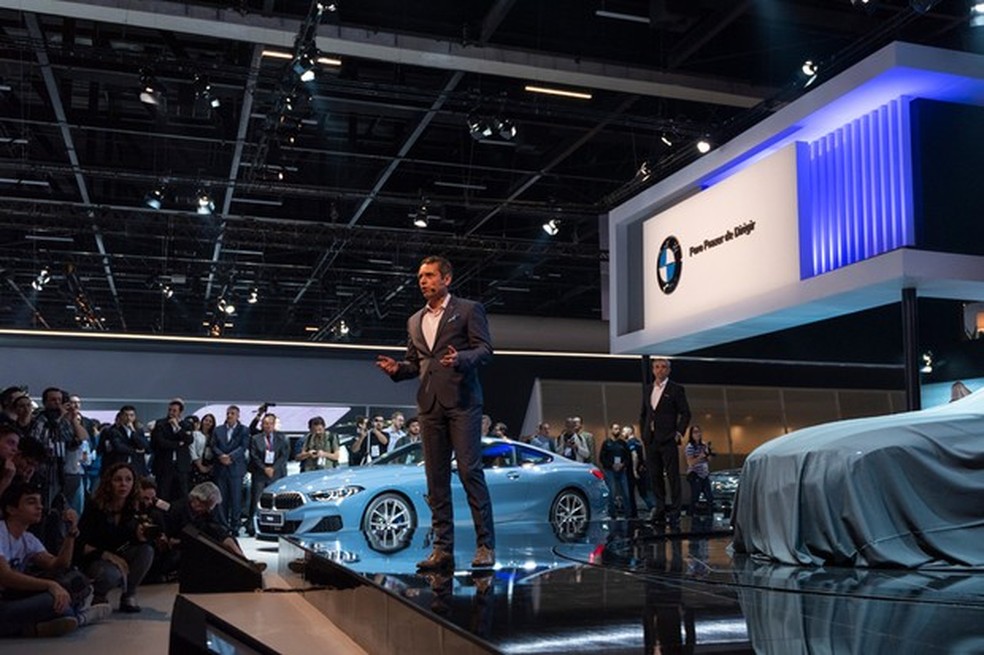 O estande da BMW na edição 2018 do Salão de São Paulo foi um dos destaques (Foto: Divulgação) — Foto: Auto Esporte