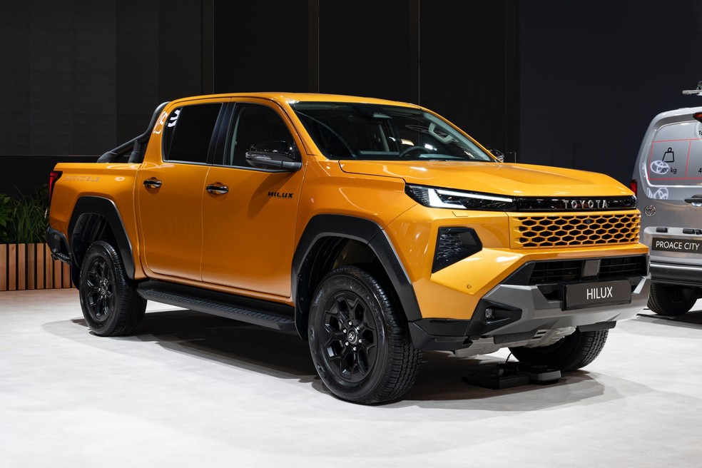 Nova Toyota Hilux elétrica e híbrida tem o mesmo design — Foto: Divulgação