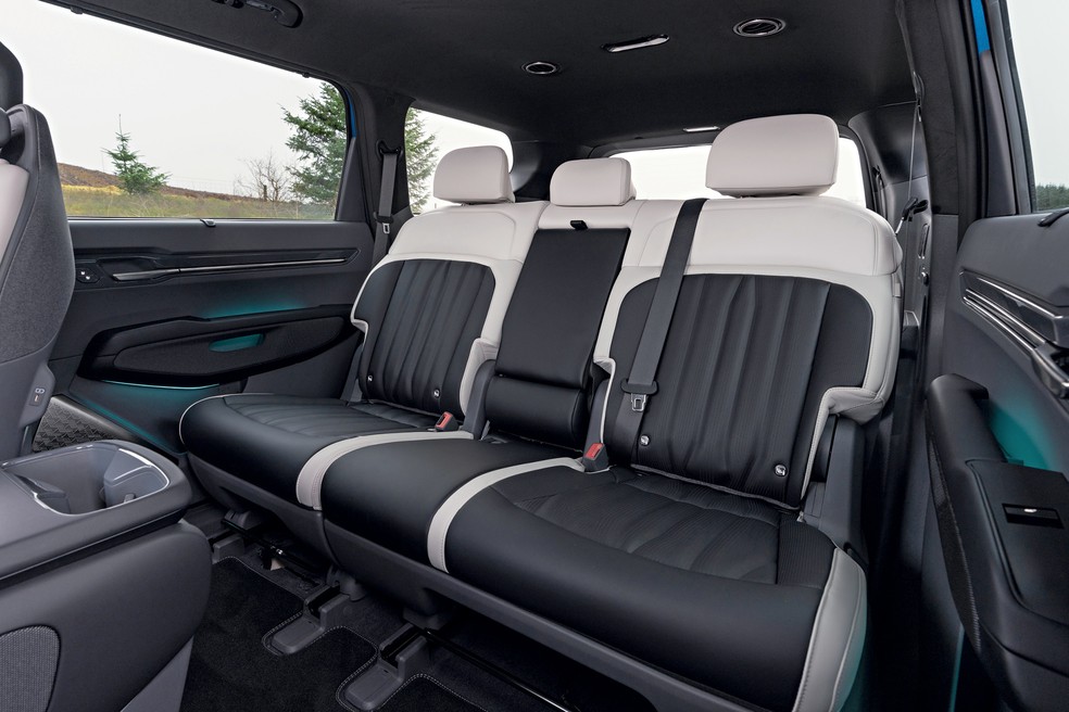 Kia EV9 tem 3,10 metros de entre-eixos — Foto: Divulgação