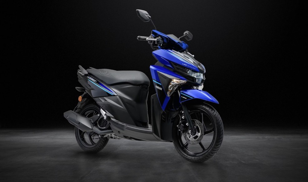 Yamaha NEO 125 é equipada com duas rodas de 14 polegadas, uma vantagem sobre a rival direta Honda Elite — Foto: Divulgação