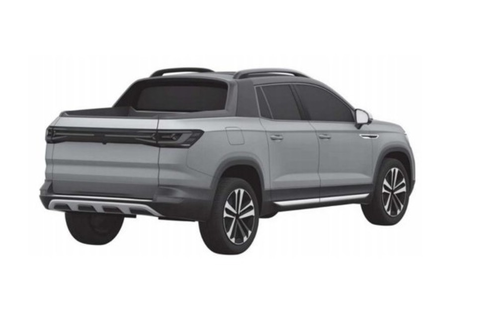 Picape tem as mesmas dimensões da Fiat Toro (Foto: Reprodução/INPI) — Foto: Auto Esporte