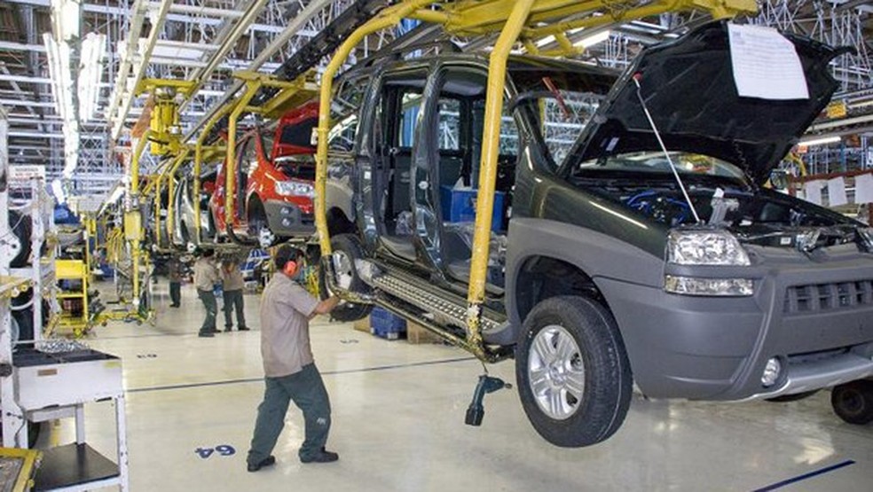 Fábrica Fiat Brasil, linha de montagem (Foto: Divulgação) — Foto: Auto Esporte