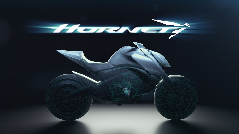 Única imagem divulgada pela Honda da nova Hornet — Foto: Divulgação