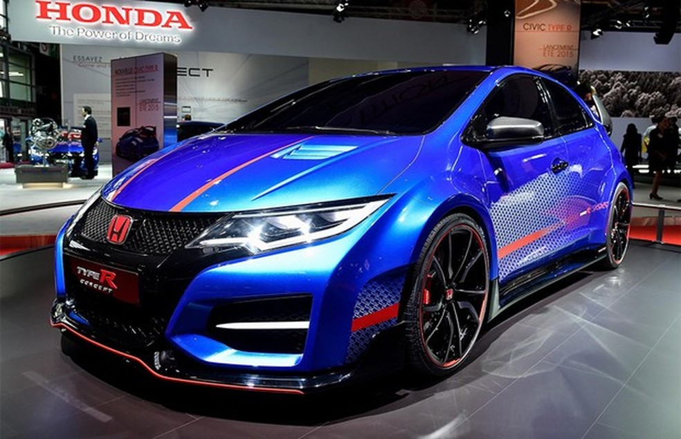 Honda Civic Type R no Salão de Paris (Foto: Newspress) — Foto: Auto Esporte