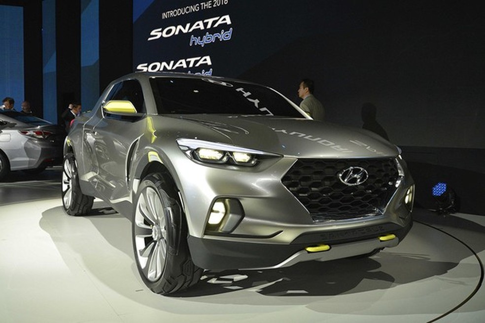 Hyundai Santa Cruz no Salão de Detroit 2015 (Foto: Newspress) — Foto: Auto Esporte