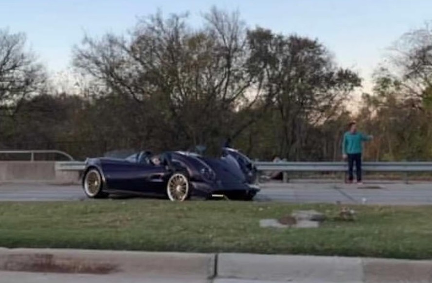 Pagani Huyara acidente