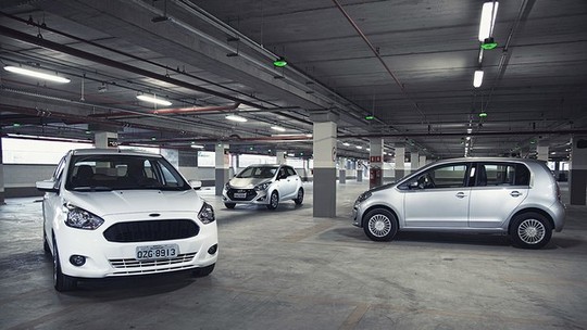 Comparativo: Ford Ka enfrenta Hyundai HB20 e VW up!