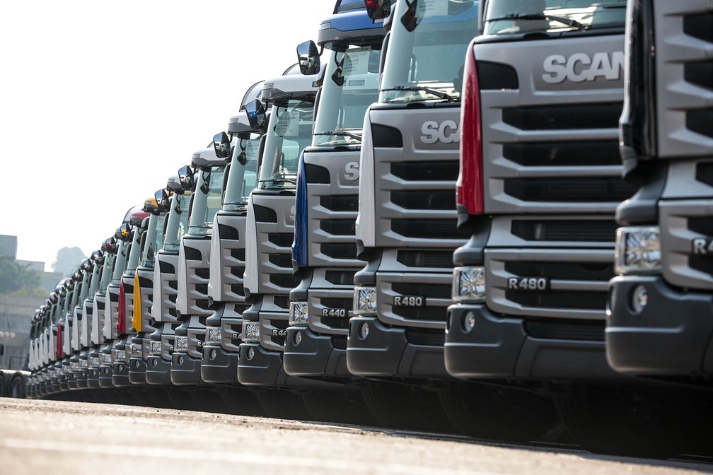 Ano começa com retomada na venda de caminhões — Foto: Divulgação/Scania