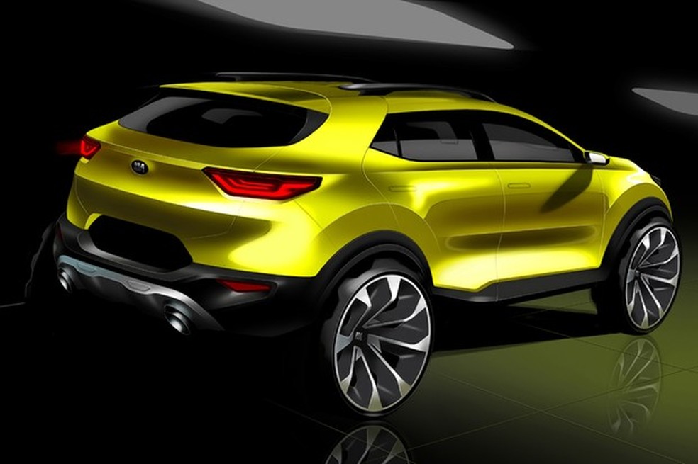 Esboço do Kia Stonic (Foto: Divulgação) — Foto: Auto Esporte