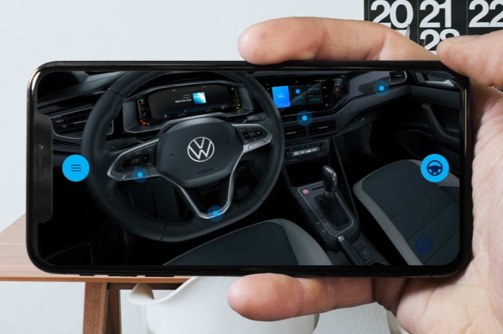 Volkswagen Experience proporciona aos clientes conhecer os veículos da marca sem sair de casa — Foto: Divulgação