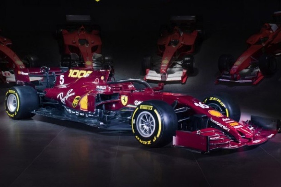 Ferrari estará com uma cor de carro especial para comemorar a milésima corrida (Foto: Divulgação/Ferrari) — Foto: Auto Esporte