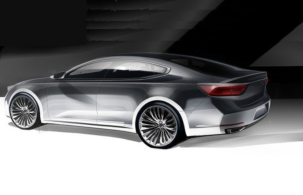 Kia Cadenza 2017 (Foto: Divulgação) — Foto: Auto Esporte