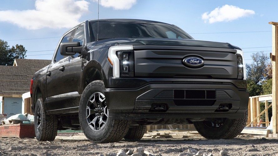Ford F150 Lightning Pro 2022 Dianteira Estática Elétrica