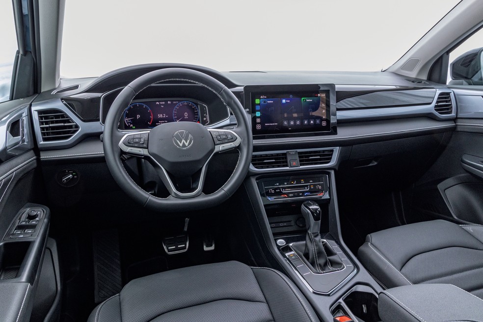 Novo acabamento é uma das novidades do Volkswagen Taos 2026 — Foto: Renato Durães/Auto News Brasil