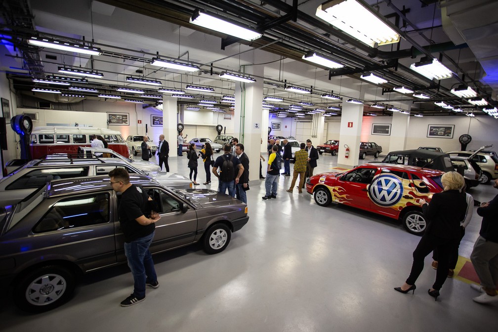 Acervo de carros clássicos da Volkswagen na fábrica de São Bernardo do Campo — Foto: Fábio Tito/G1