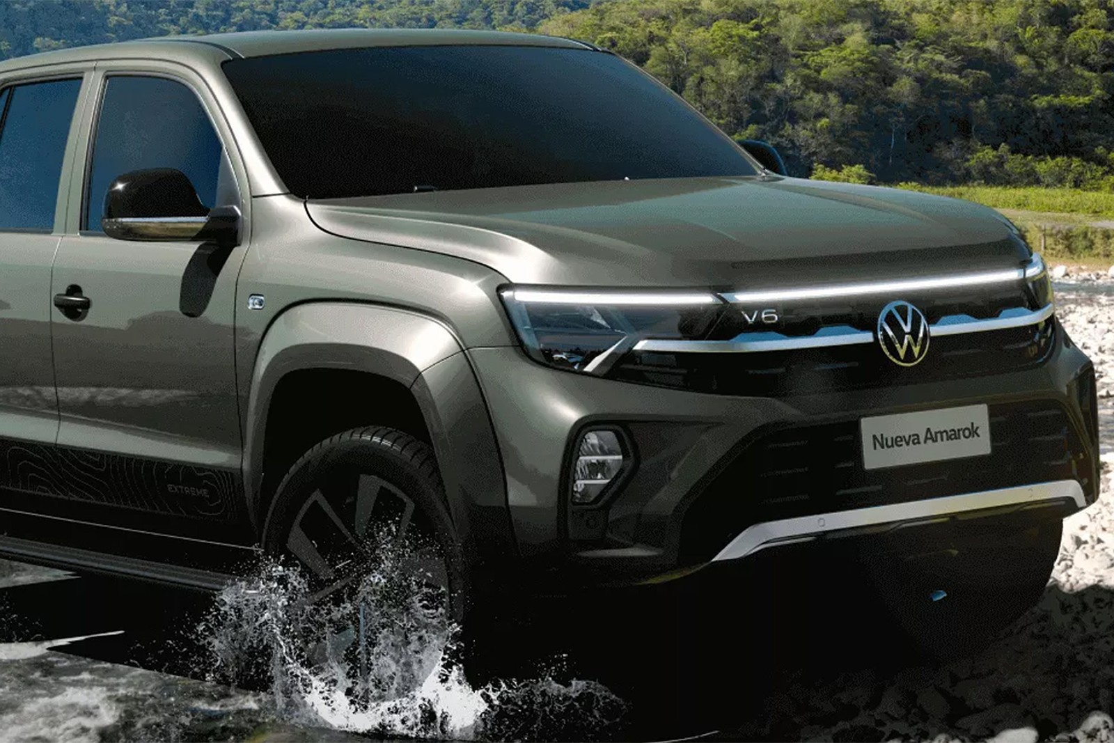 Volkswagen Amarok 2025 dianteira — Foto: Divulgação/Volkswagen