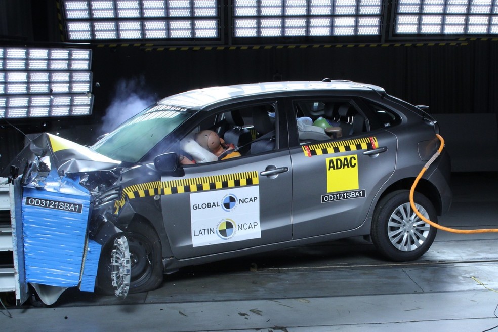 Suzuki Baleno tirou zero nos testes promovidos pela Latin NCap — Foto: Divulgação