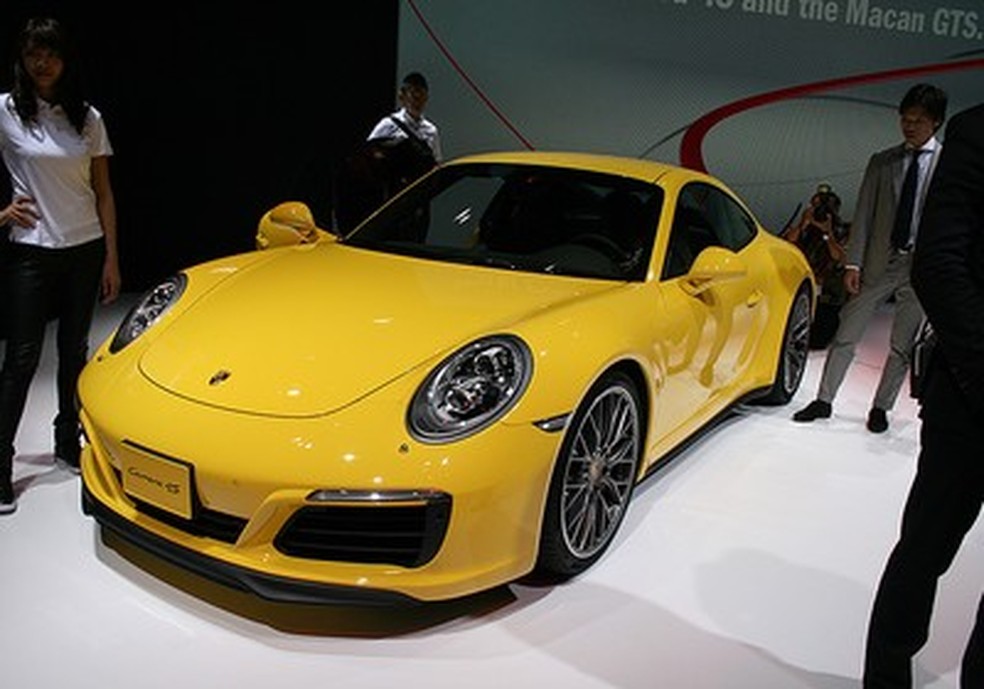 Porsche 911 Carrera 4S no Salão de Tóquio 2015 (Foto: Newspress) — Foto: Auto Esporte