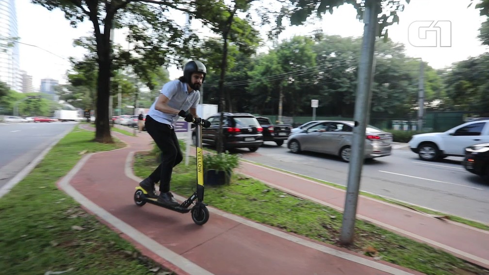 10 dicas para andar de patinete — Foto: Marcelo Brandt/G1