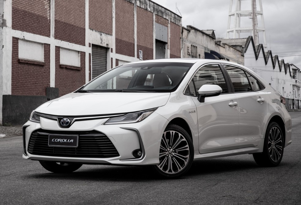 Novo Toyota Corolla Hybrid frente — Foto: Divulgação/Toyota