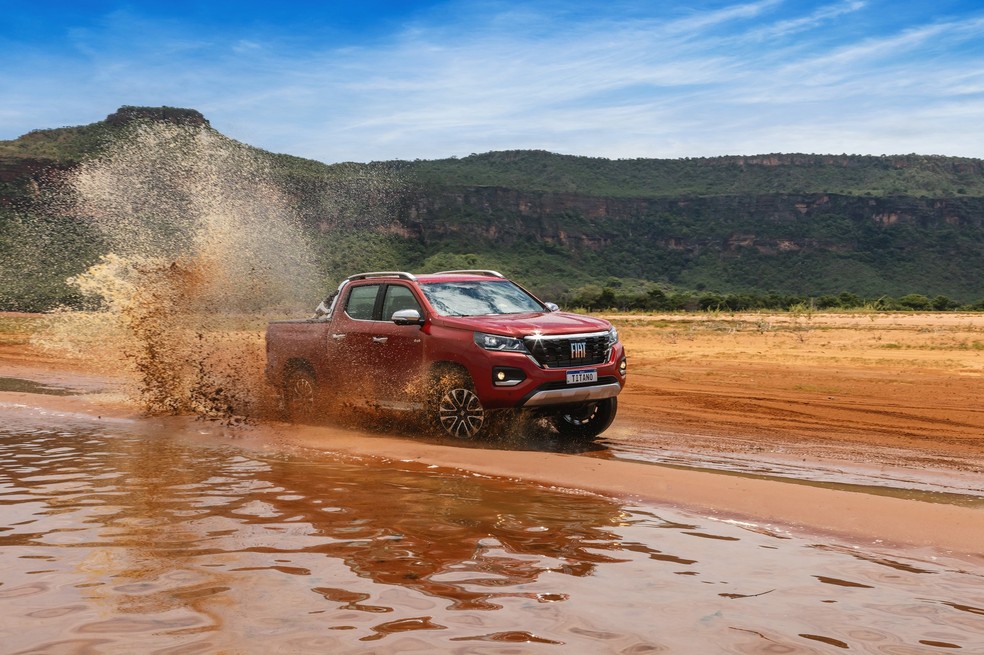 Fiat Titano tem tração 4x4 em todas as versões — Foto: Divulgação