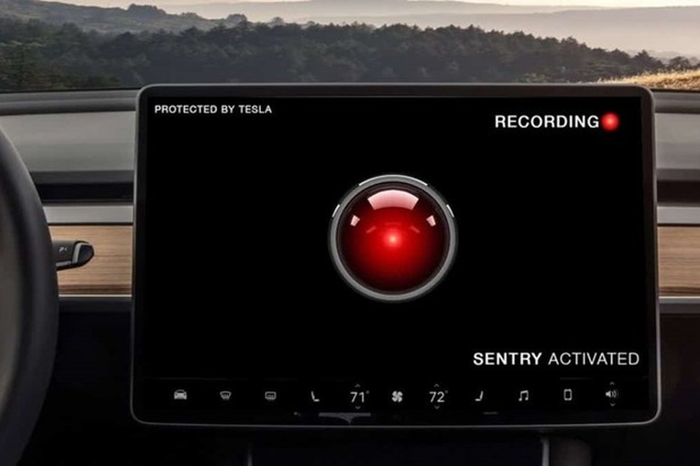 Tesla Sentry Mode monitora atividades em torno do veículo (Foto: Divulgação) — Foto: Auto Esporte