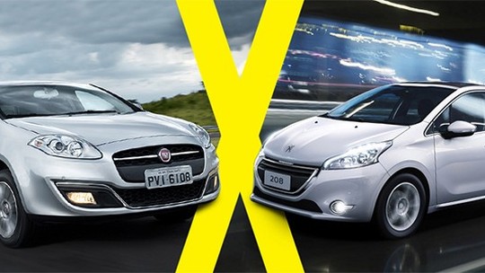 Jogo Rápido: Peugeot 208 Griffe X Fiat Bravo Essence