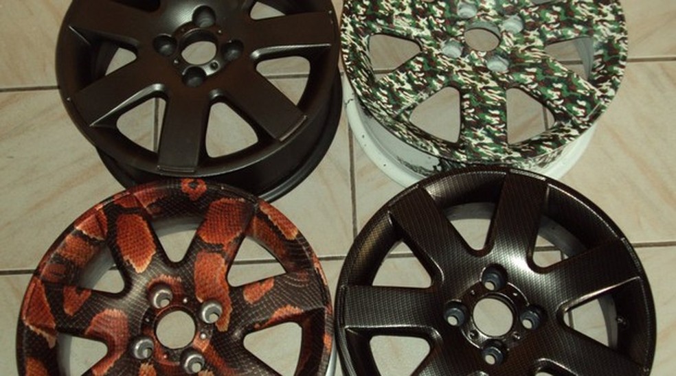 Rodas personalizadas pelo Water Transfer Printing (Foto: EDX Water Transfer Printing) — Foto: Auto Esporte