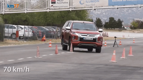 Vídeo: Nova Mitsubishi L200 sai do chão em teste do alce