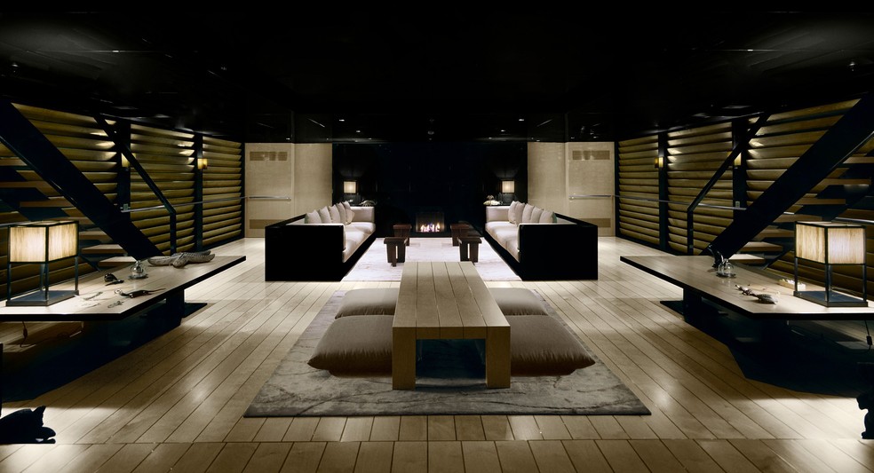 O interior foi idealizado pelo próprio Giorgio Armani — Foto: Reprodução/Internet