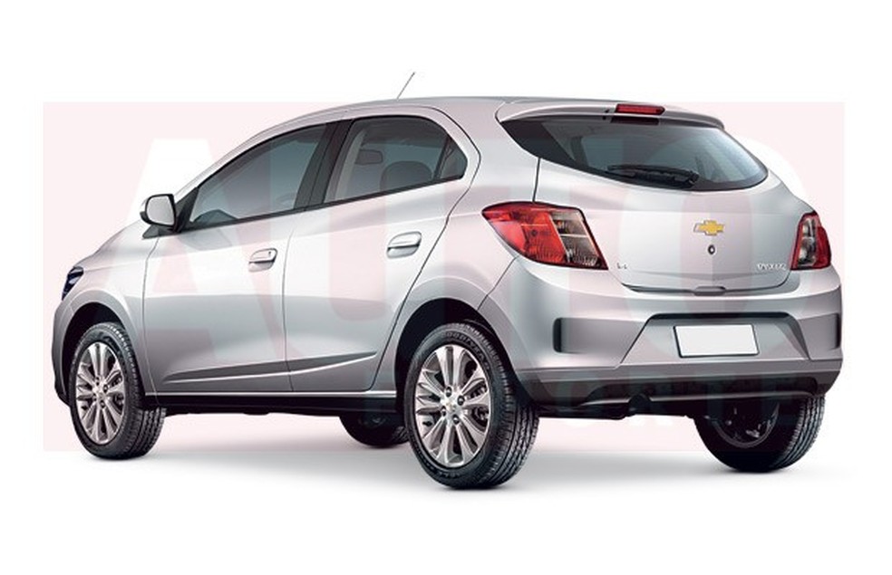 Projeção do Chevrolet Onix reestilizado (Foto: Renato Aspromonte/Auto News Brasil) — Foto: Auto Esporte