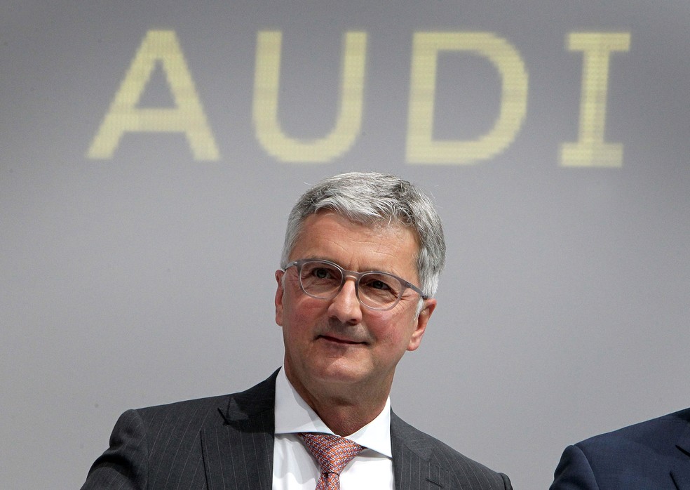 Presidente da Audi, Rupert Stadler, durante Frankfurt Motor Show, em 12 de setembro  — Foto: Daniel Roland / AFP