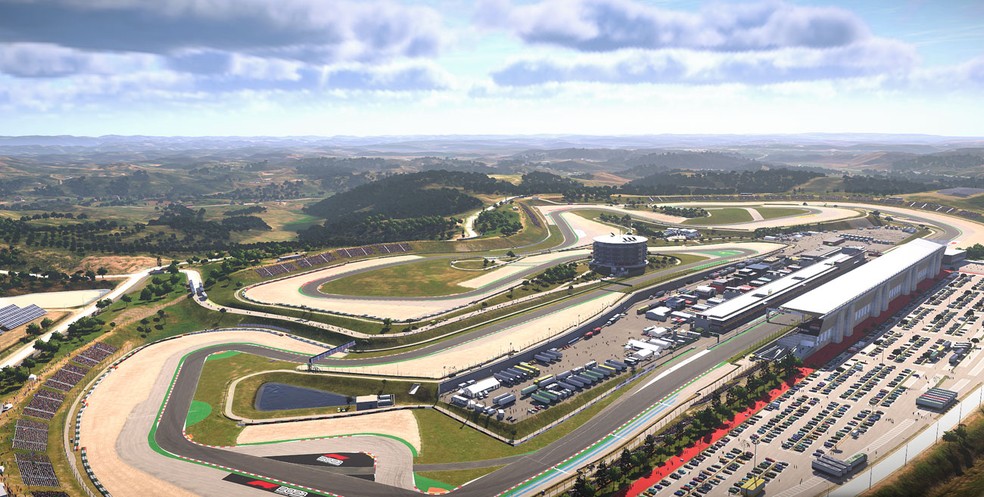 Autódromo do Algarve, em Portugal, só foi incluído após uma atualização — Foto: Divulgação