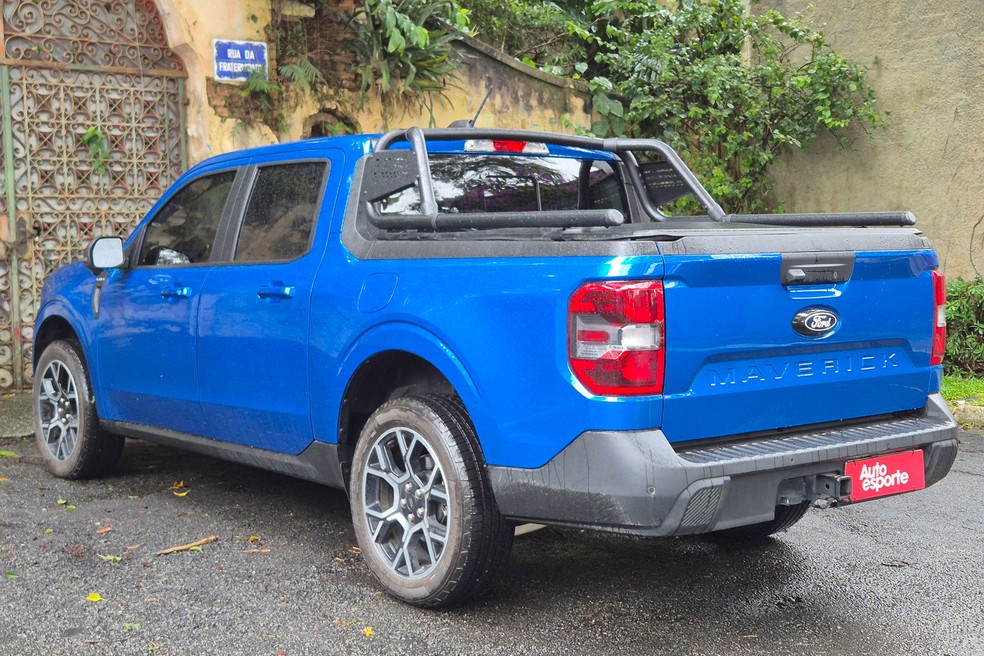 Ford-Maverick-Hybrid-2026-traseira-3-4 — Foto: Caio Bednarski/Auto News Brasil