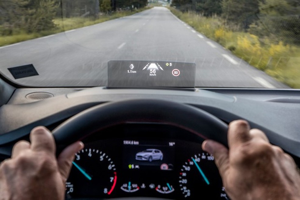 Head-up display é apenas um dos novos sistemas sofisticados do Ford Focus (Foto: Divulgação) — Foto: Auto Esporte