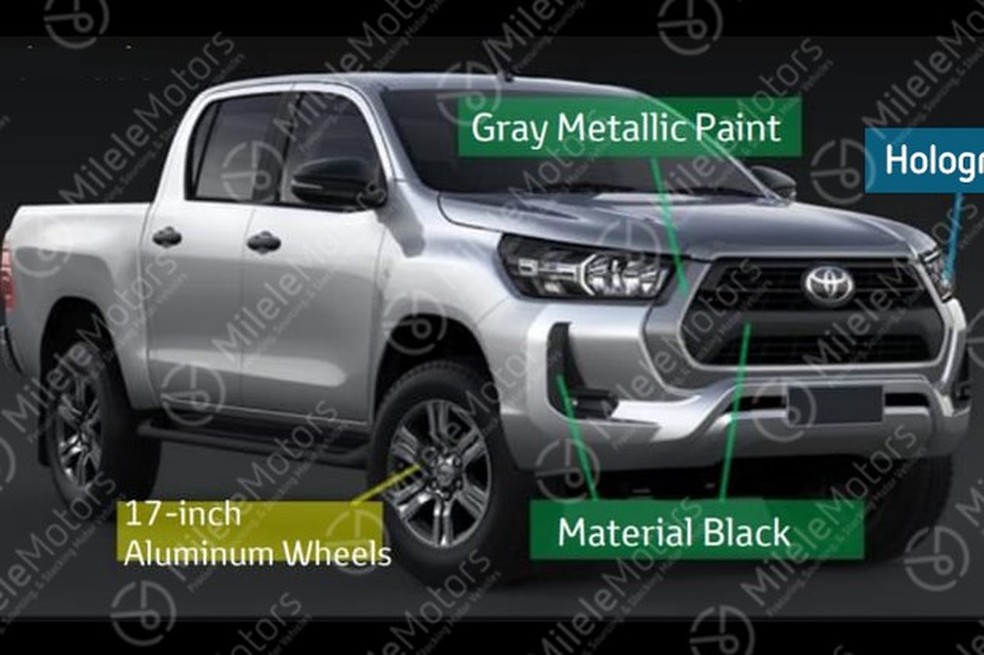 O site também revelou versão mais baratas com faróis halógenos (Foto: Reprodução/Milele Motors) — Foto: Auto Esporte