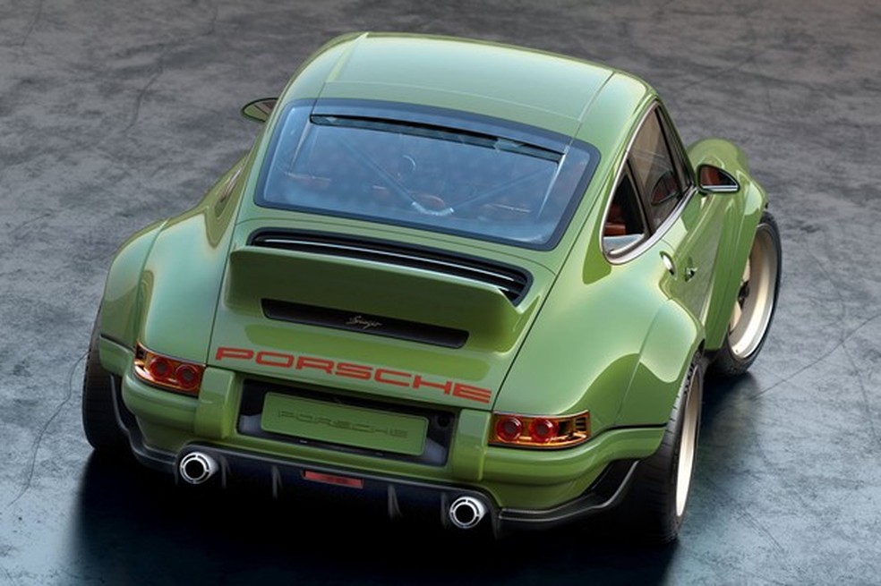 O aerofólio estilo cauda de pato vem dos antigos 911 RS dos anos 70 (Foto: Divulgação) — Foto: Auto Esporte